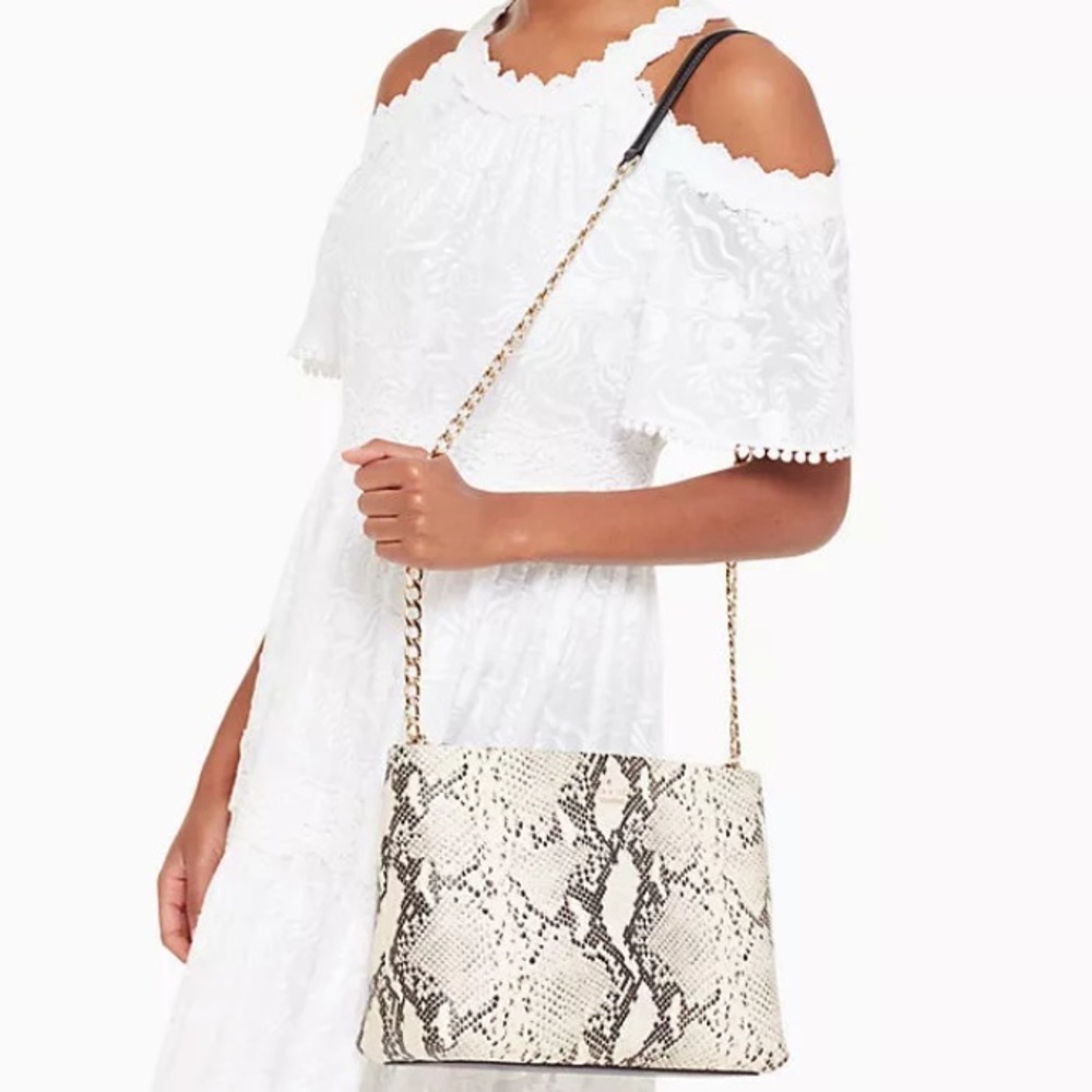 🔽 Kate spade emerson snake lorie shoulder bag nwt - Picture 7 of 8